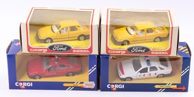 Lot 1332 - Corgi Toys Ford Sierra group of 4 comprising...