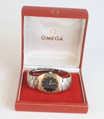 Lot 2301 - An Omega Seamaster Polaris bi-metal...