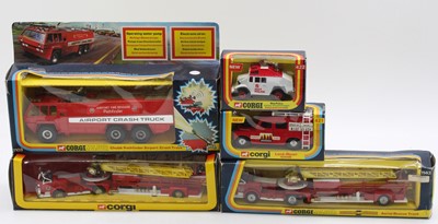 Lot 1339 - Corgi Toys emergency vehicle group of 5...