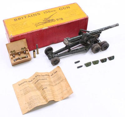 Lot 2018 - A Britains No. 2064 155mm military gun...