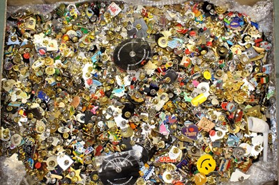 Lot 1524 - A large collection of pin badges, mixed...