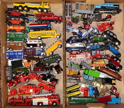 Lot 1610 - Two boxes of mixed loose modern issue diecast...
