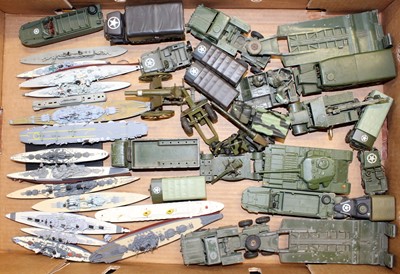 Lot 1617 - One tray containing mixed military diecast to...
