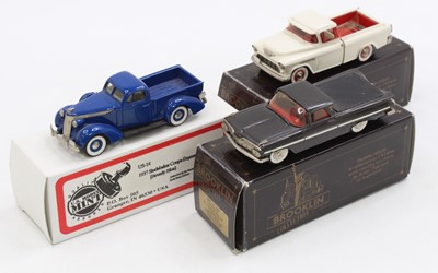 Lot 897 - Brooklin and US Models Mint 1:43 scale group...