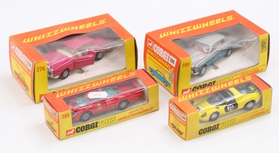 Lot 1131 - Corgi Toys Whizzwheels boxed model group of 4...