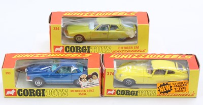 Lot 1125 - Corgi Toys Whizzwheels boxed model group of 3...