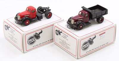 Lot 905 - 2x US Model Mint Trucks, 1:43 scale to include:...