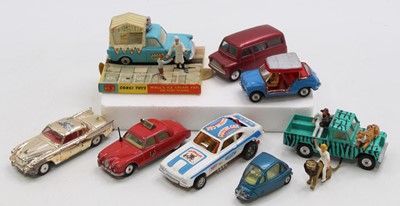 Lot 1309 - A collection of 8 various Corgi Toys to...