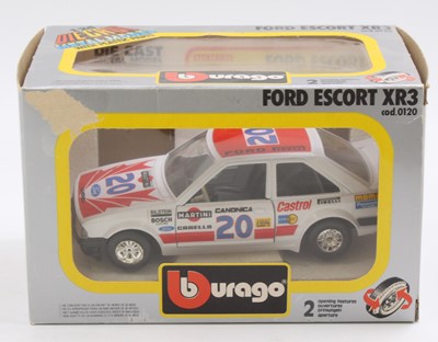 Lot 1661 - A Burago 1/24th scale No. 0120 Ford Escort XR3...