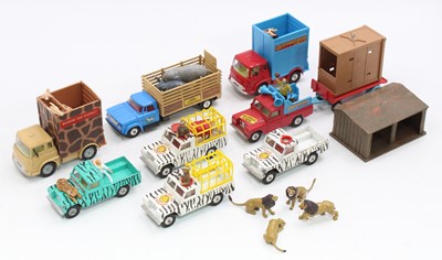 Lot 1310 - A Corgi Toys Safari and Circus model group,...