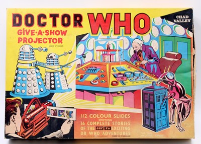 Lot 1884 - A Chad Valley Doctor Who give a show projector....