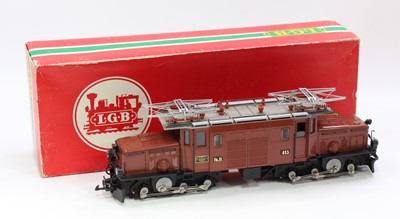 Lot 262 - LGB G scale 45mm No.2040 Crocodile in brown...