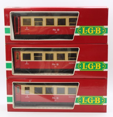 Lot 271 - 3 x LGB 3064 G scale 45mm Rh B all second...