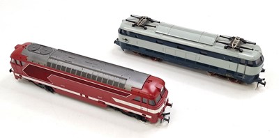 Lot 329 - Two 0-gauge Lima European Bo-Bo locos: FS...