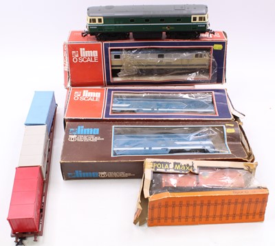 Lot 339 - Lima 0-gauge locos: British diesel D6506; two...