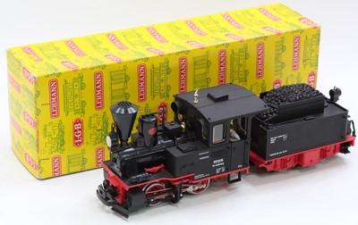 Lot 266 - LGB 2015 G scale 45mm 0-4-0 German tender...