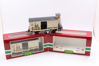 Lot 269 - 2 x LGB G scale 45mm 4026 wagons, finished in...