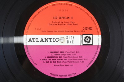 Lot 52 - Led Zeppelin, Led Zeppelin III, Atlantic...