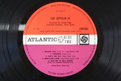 Lot 52 - Led Zeppelin, Led Zeppelin III, Atlantic...