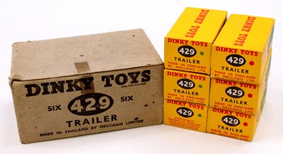 Lot 1415 - A Dinky Toys No. 429 trade box of six...