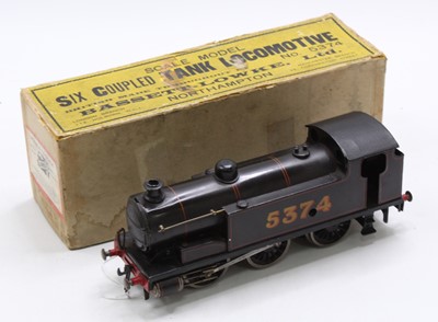 Lot 369 - Bassett-Lowke 0-6-0 tank loco LMS 5374 with...