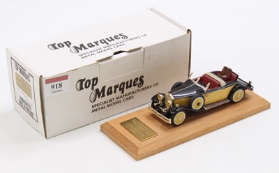 Lot 918 - Top Marques, 1/43rd scale white metal model of...