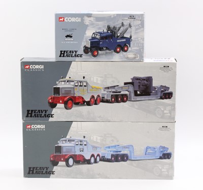 Lot 963 - Corgi Toys Heavy Haulage boxed group of 3...