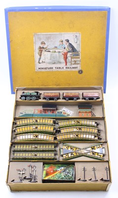 Lot 1821 - Bing No. 6 Miniature Table Top Railway Set,...