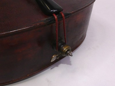 Lot 259 - A 19th century cello, having a two piece maple...