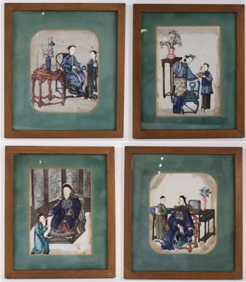 Lot 2370 - Chinese school - a set of four Royal portraits,...