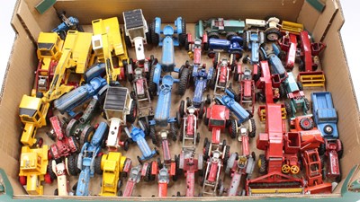 Lot 1360 - A tray containing mostly Corgi Toys tractors...