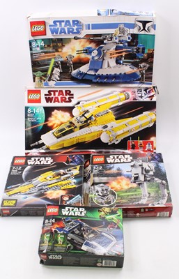 Lot 1844 - A large quantity of Star Wars Lego kits with...