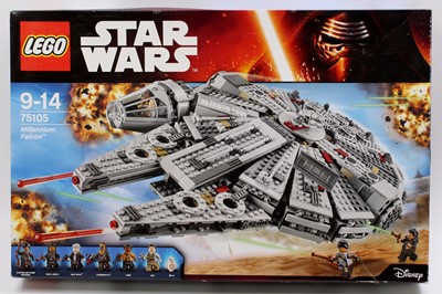 Lot 1852 - Lego Star Wars No. 75105 Millennium Falcon,...