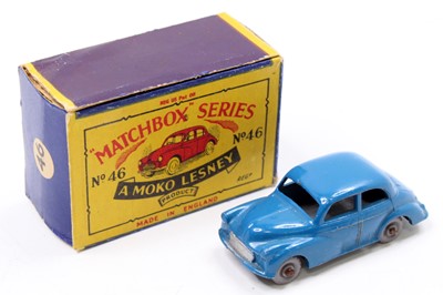 Lot 1494 - Matchbox Lesney No. 46 Morris Minor 1000, blue...