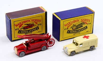 Lot 1498 - Matchbox Lesney boxed group, 2 models...