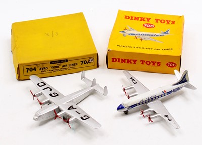 Lot 1441 - Dinky Toys boxed aircraft group of 2...