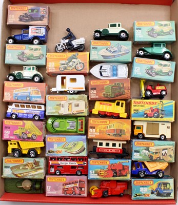 Lot 1515 - Matchbox Lesney Superfast boxed model group of...