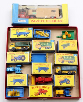 Lot 1537 - Matchbox Lesney boxed farming related diecast...