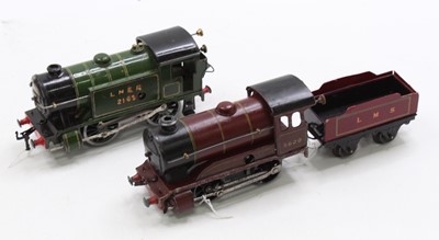 Lot 284 - Two Hornby clockwork 0-4-0 locos: No.1 Special...