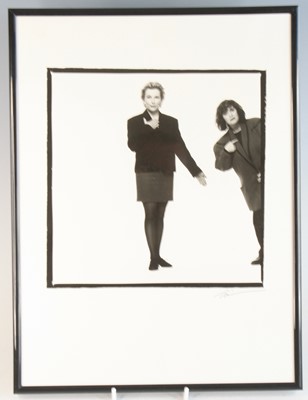 Lot 355 - Trevor Leighton, (b.1957), a pair of black and...