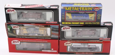 Lot 507 - Six items of American rolling stock: Atlas (5...