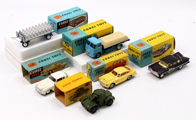 Lot 1160 - Corgi and Dinky Toys boxed model group of 6,...