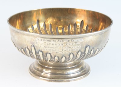 Lot 381 - A late Victorian silver trophy bowl, of...