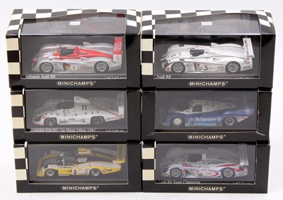 Lot 841 - 6 various boxed Minichamps 1/43rd scale Le...