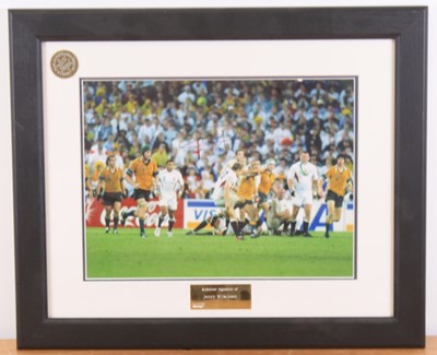 Lot 384 - Rubgy Union, Jonny Wilkinson, a 19 x 39cm...