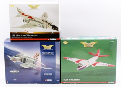 Lot 978 - A collection of three boxed Corgi Aviation...