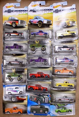 Lot 985 - 19 American Outline Hotwheels Chevrolet Trucks...