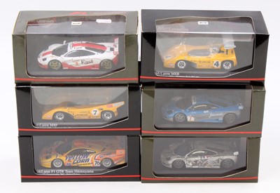 Lot 837 - 6 boxed Minichamps McLaren Collection 1/43rd...