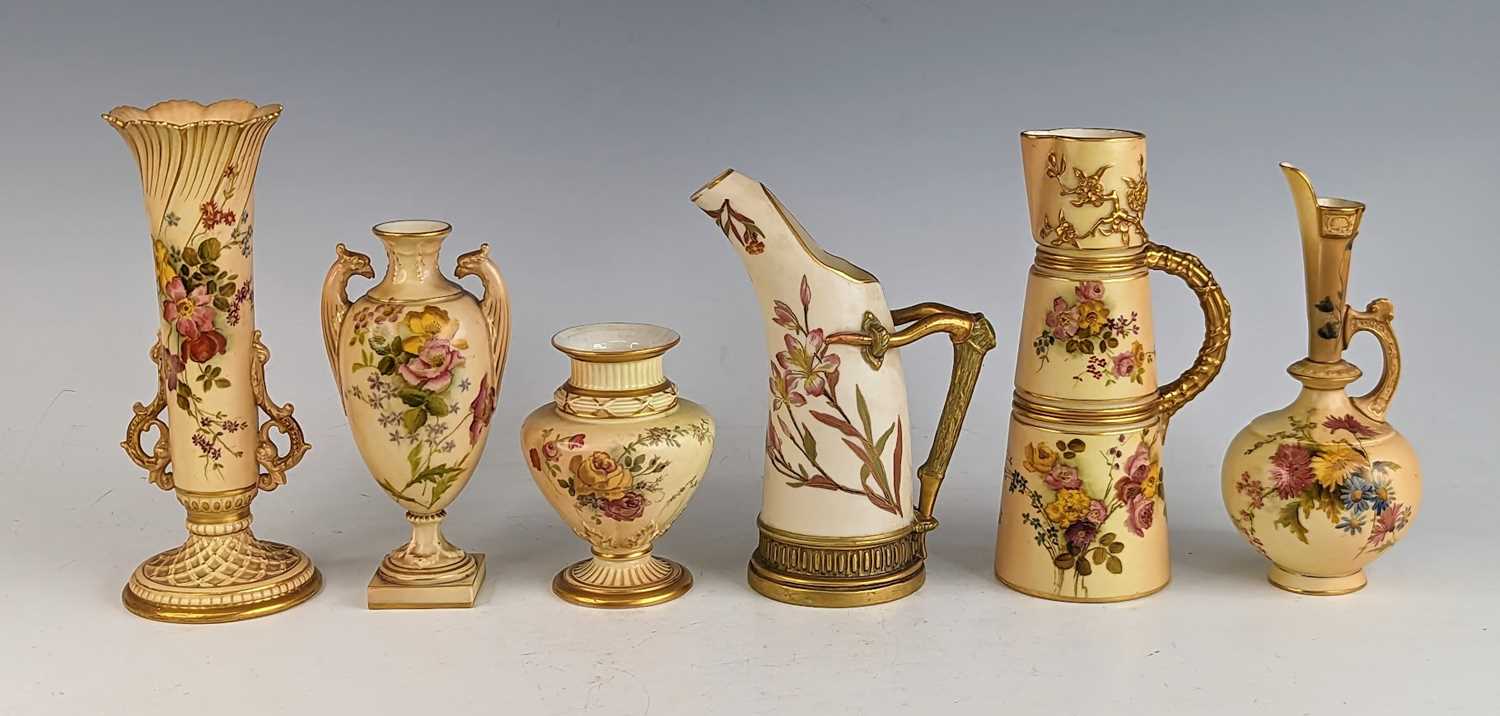 Lot 2065 - A collection of Royal Worcester blush and old...