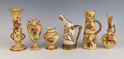 Lot 2065 - A collection of Royal Worcester blush and old...